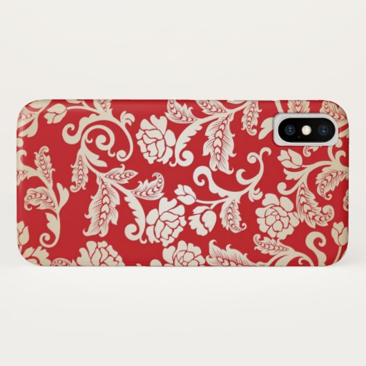 Achtergrondpatroon Damasflorale achtergrond Case-Mate iPhone Case (Achterkant (horizontaal))