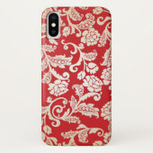 Achtergrondpatroon Damasflorale achtergrond Case-Mate iPhone Case (Achterkant)