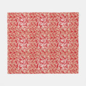 Achtergrondpatroon Damasflorale achtergrond Fleece Deken (Voorkant (Horizontaal))