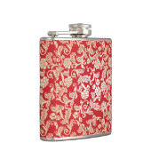 Achtergrondpatroon Damasflorale achtergrond Heupfles (Rechts)