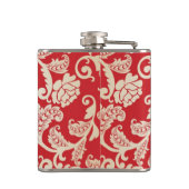 Achtergrondpatroon Damasflorale achtergrond Heupfles (Achterkant)