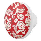 Achtergrondpatroon Damasflorale achtergrond Keramische Knop (Rechts)