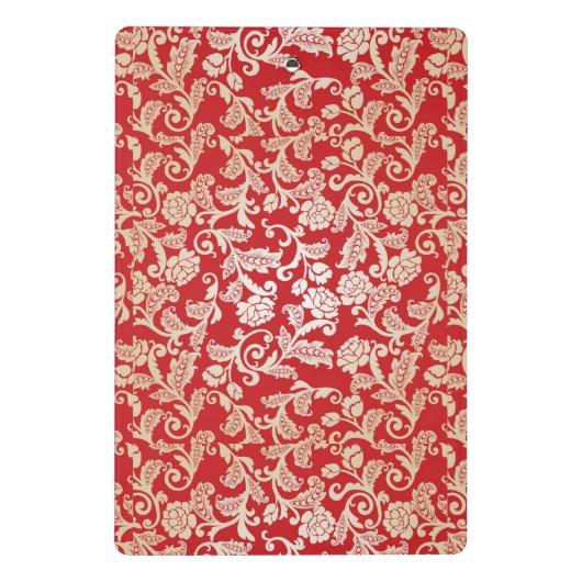 Achtergrondpatroon Damasflorale achtergrond Mini Klembord (Achterkant)