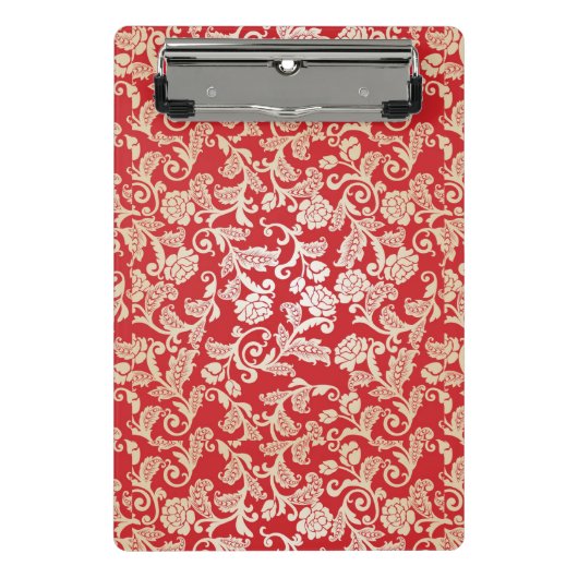 Achtergrondpatroon Damasflorale achtergrond Mini Klembord (Voorkant)