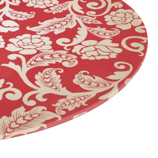 Achtergrondpatroon Damasflorale achtergrond Snijplank (Hoek)