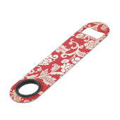 Achtergrondpatroon Damasflorale achtergrond Speed Flessenopener (Achterkant Gekanteld)