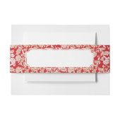 Achtergrondpatroon Damasflorale achtergrond Uitnodigingen Wikkel (Voorkant Voorbeeld)