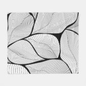 Achtergrondpatroon folieblad fleece deken (Voorkant (Horizontaal))