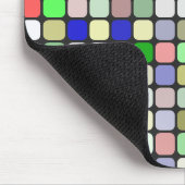 Achtergrondpatroon in gekleurde vierkantjes muismat (Hoek)