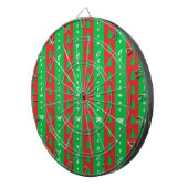 Achtergrondpatroon kerstbomen dartbord (Voorkant Rechts)
