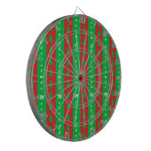 Achtergrondpatroon kerstbomen dartbord (Voorkant Links)