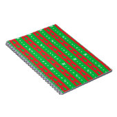 Achtergrondpatroon kerstbomen notitieboek (Rechterzijde)
