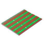 Achtergrondpatroon kerstbomen notitieboek (Linkerzijde)