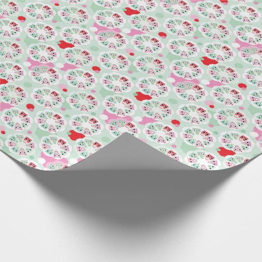 achtergrondpatroon pastelbloem cadeaupapier (Hoek)