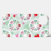 achtergrondpatroon pastelbloem Case-Mate iPhone case (Achterkant (horizontaal))
