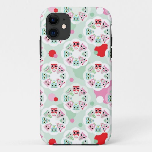 achtergrondpatroon pastelbloem Case-Mate iPhone case (Achterkant)