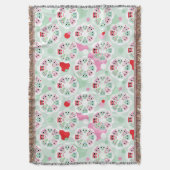 achtergrondpatroon pastelbloem deken (Voorkant Verticaal)