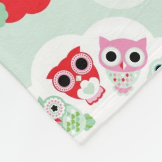 achtergrondpatroon pastelbloem fleece deken (Hoek)