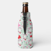 achtergrondpatroon pastelbloem flesjeskoeler (Fles Achterkant)