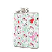 achtergrondpatroon pastelbloem heupfles (Links)