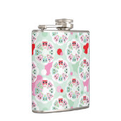 achtergrondpatroon pastelbloem heupfles (Rechts)