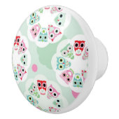 achtergrondpatroon pastelbloem keramische knop (Rechts)