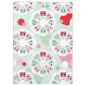 achtergrondpatroon pastelbloem klembord (Achterkant)