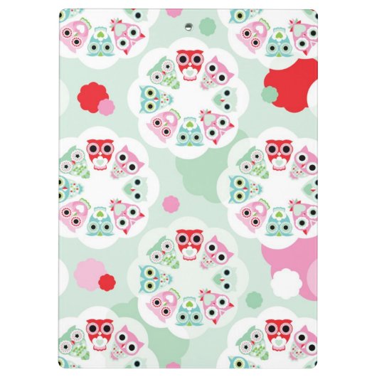 achtergrondpatroon pastelbloem klembord (Achterkant)