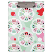 achtergrondpatroon pastelbloem klembord (Voorkant)