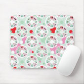 achtergrondpatroon pastelbloem muismat (Met muis)