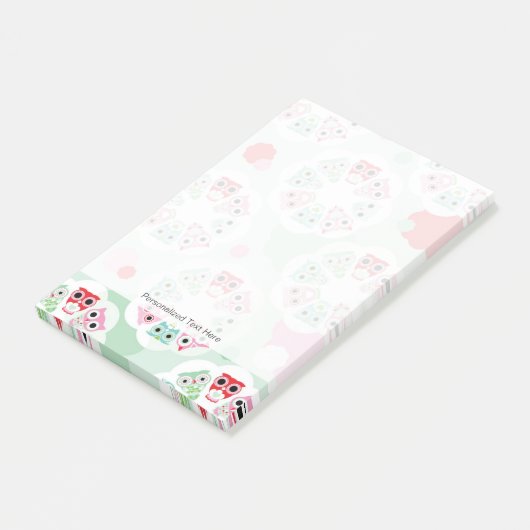 achtergrondpatroon pastelbloem post-it® notes (Schuin)