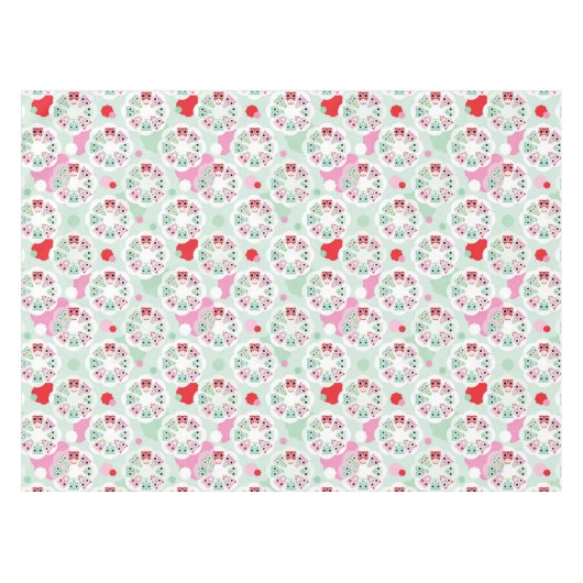 achtergrondpatroon pastelbloem tafelkleed (Voorkant (Horizontaal))