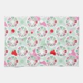 achtergrondpatroon pastelbloem theedoek (Horizontaal)