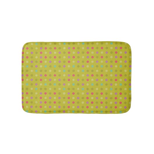Achtergrondpatroon poka-dot badmat (Voorkant)