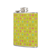 Achtergrondpatroon poka-dot heupfles (Links)