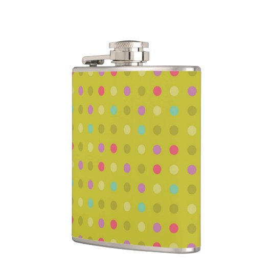 Achtergrondpatroon poka-dot heupfles (Links)