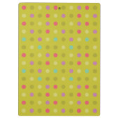 Achtergrondpatroon poka-dot klembord (Achterkant)