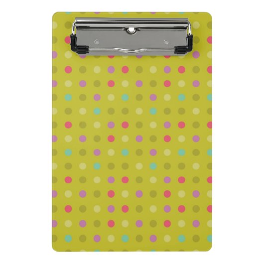 Achtergrondpatroon poka-dot mini klembord (Voorkant)
