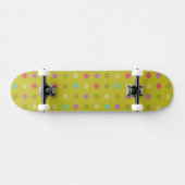 Achtergrondpatroon poka-dot skateboard (Horizontaal)