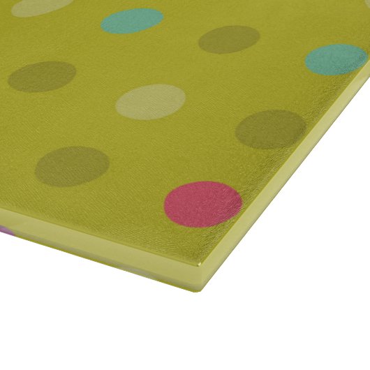 Achtergrondpatroon poka-dot snijplank (Hoek)