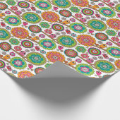 achtergrondpatroon van doodbloemen cadeaupapier (Hoek)