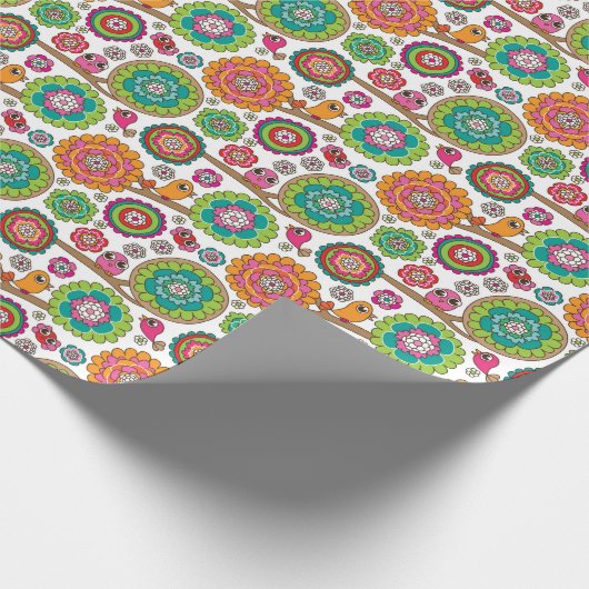 achtergrondpatroon van doodbloemen cadeaupapier (Hoek)