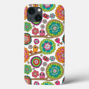 achtergrondpatroon van doodbloemen Case-Mate iPhone case