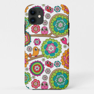 achtergrondpatroon van doodbloemen Case-Mate iPhone case