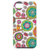 achtergrondpatroon van doodbloemen Case-Mate iPhone case (Achterkant)
