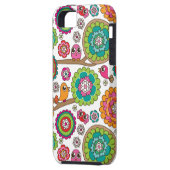 achtergrondpatroon van doodbloemen Case-Mate iPhone case (Achterkant Links)