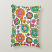 achtergrondpatroon van doodbloemen decoratief kussen (Achterkant (Verticaal))