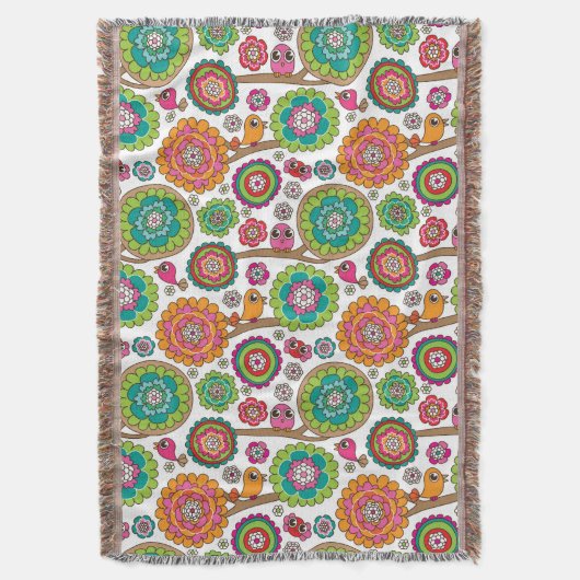 achtergrondpatroon van doodbloemen deken (Voorkant Verticaal)