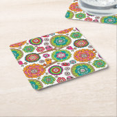 achtergrondpatroon van doodbloemen kartonnen onderzetters (Schuin)