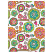 achtergrondpatroon van doodbloemen klembord (Achterkant)